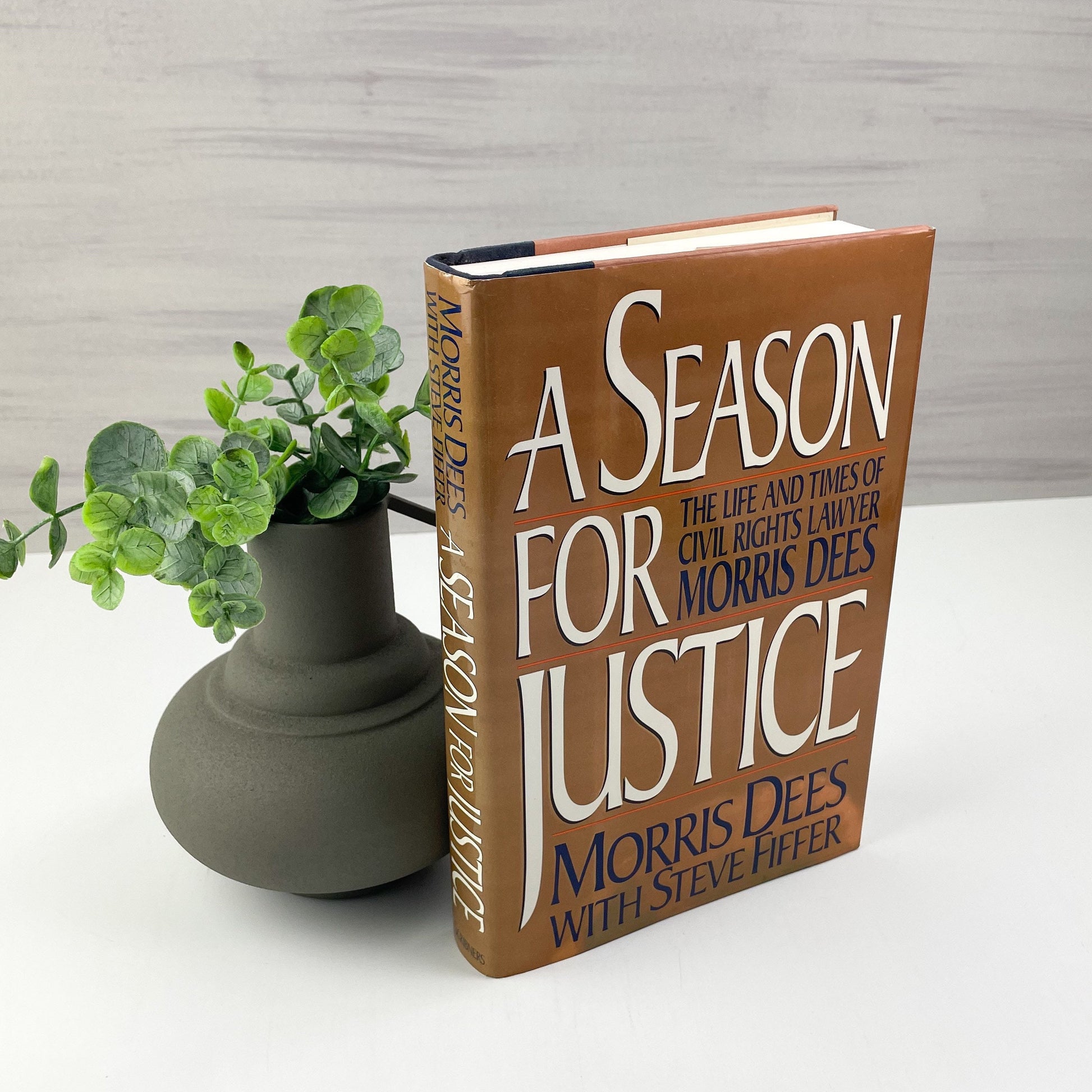 Signed with Personal Letter, A Season for Justice by Morris Dees with Steve Fiffer