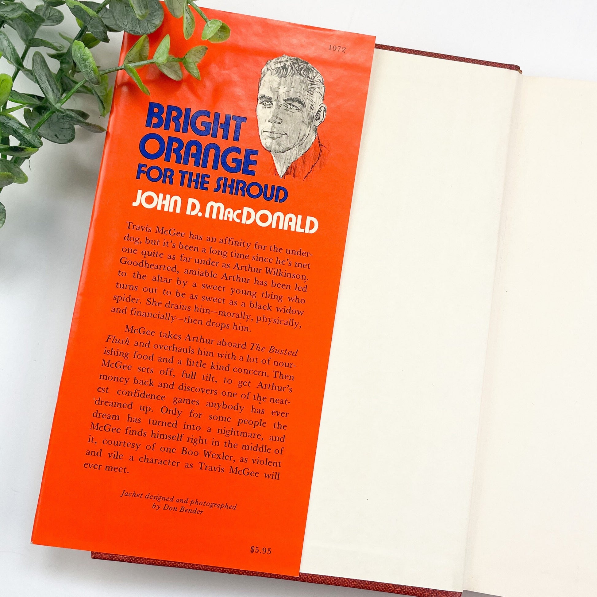 Rare Book, Bright Orange for the Shroud by John D. MacDonald