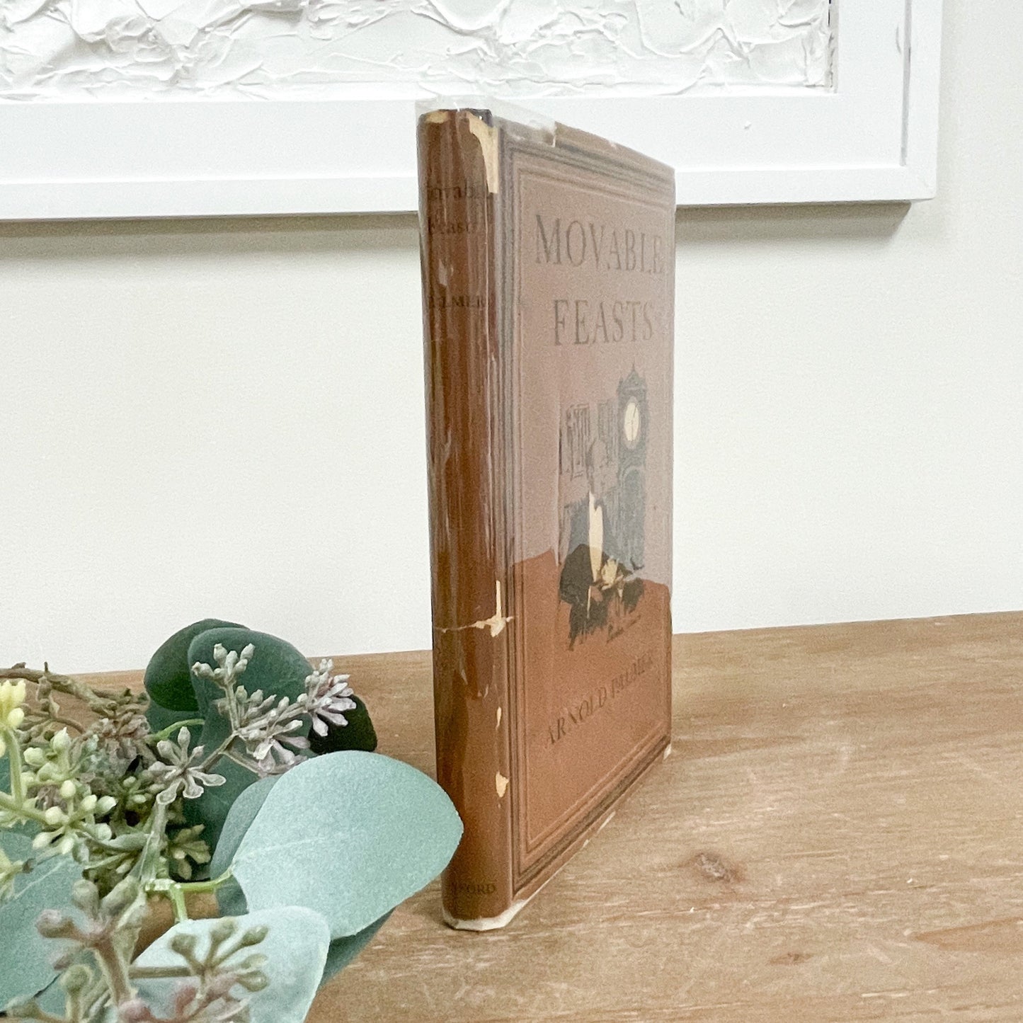 Old Book, Book for Collection, Book for Decor, Movable Feasts by Arnold Palmer