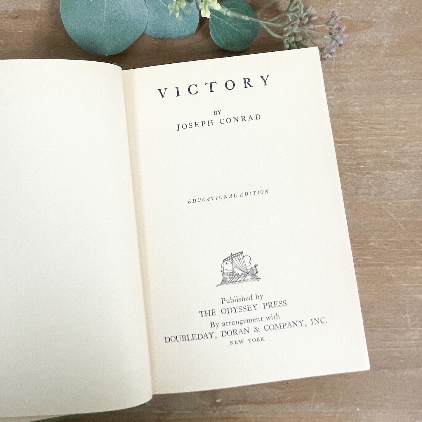 Antique Book, Victory by Joseph Conrad