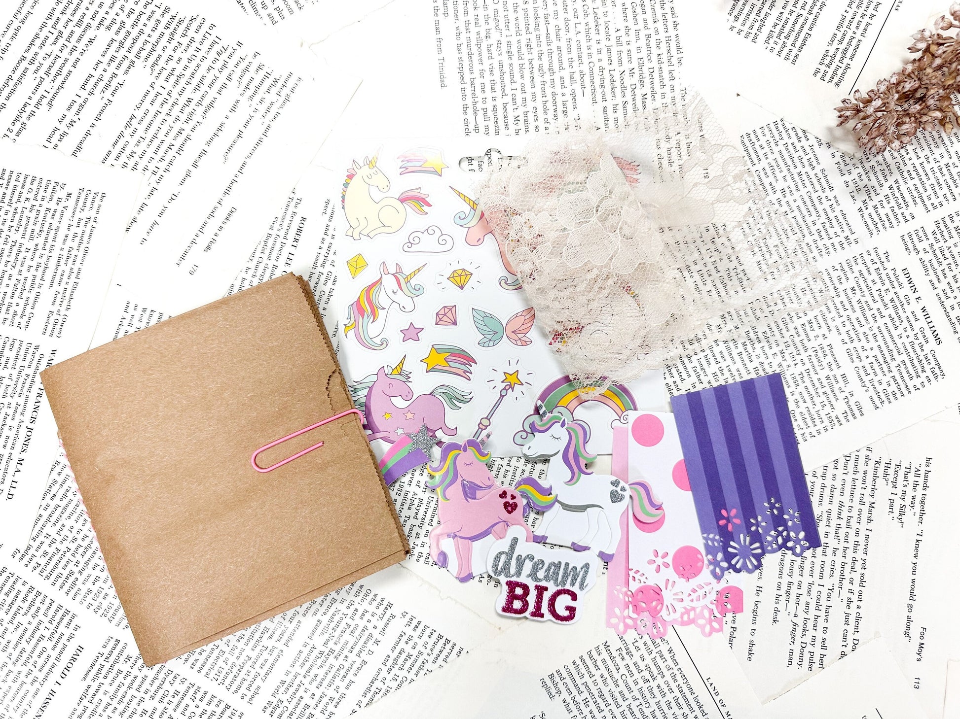 Kid Journal Kit, Paper Bag Journal for Kids, Gift Idea, Stocking Gift Idea, Kids Creative Gift