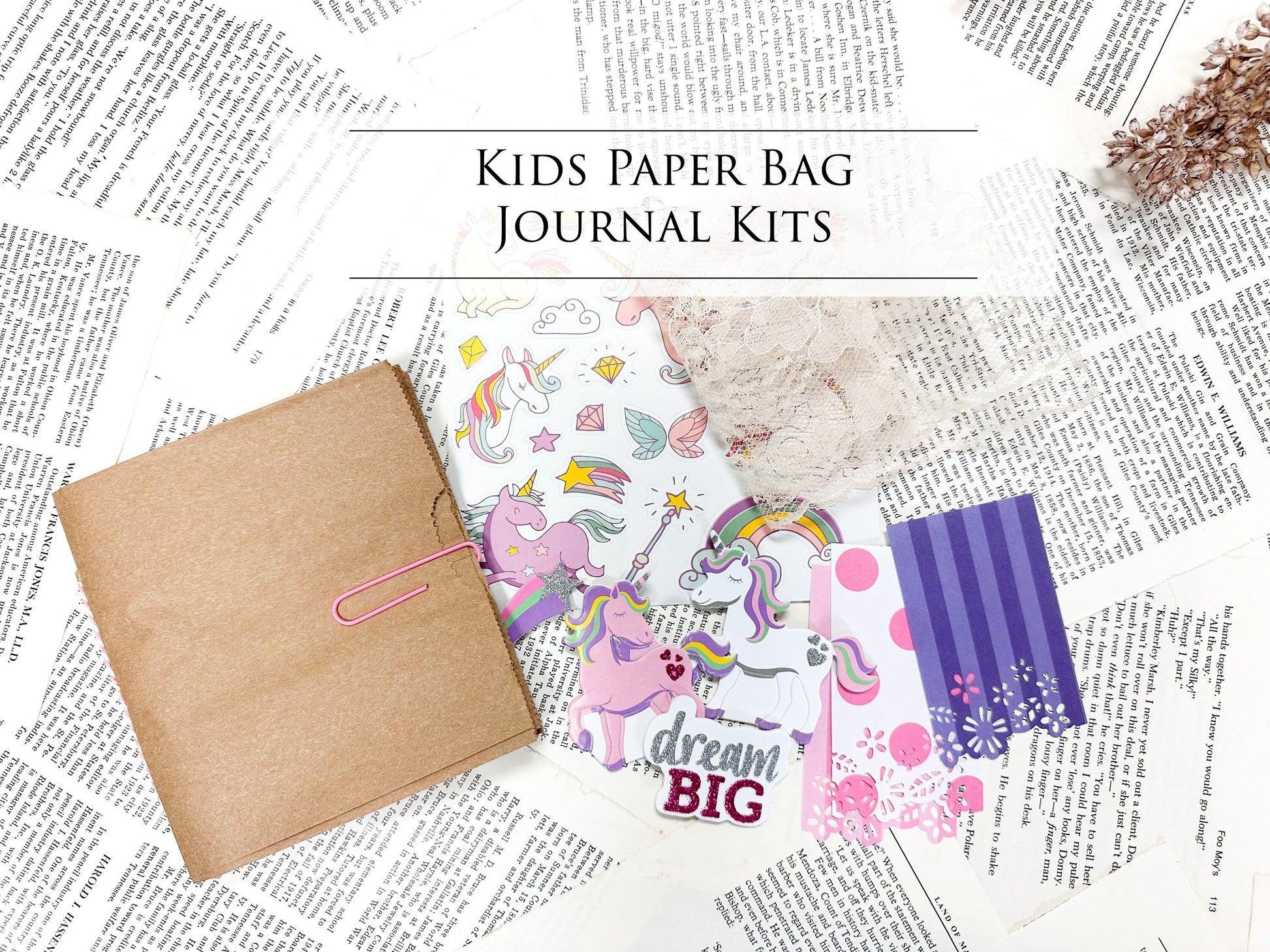 Kid Paper Bag Journal Kit – A House of Books