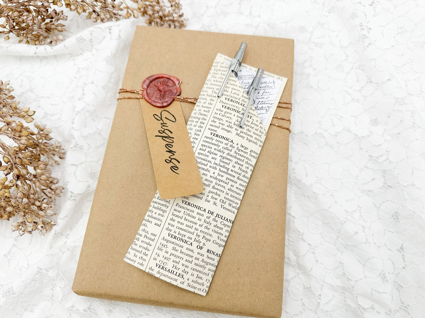 Book and Pen Set, Book Lover Gift Idea, Mystery Books, Date with a Book