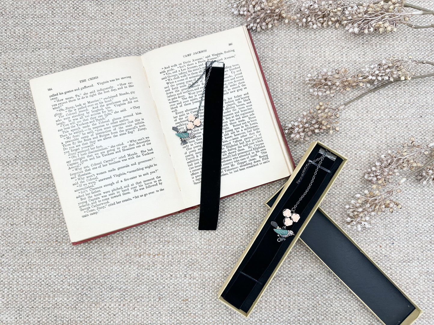 Bookmark for book lover gift, Vintage Bookmark, Gift Idea, Tassel Bookmark