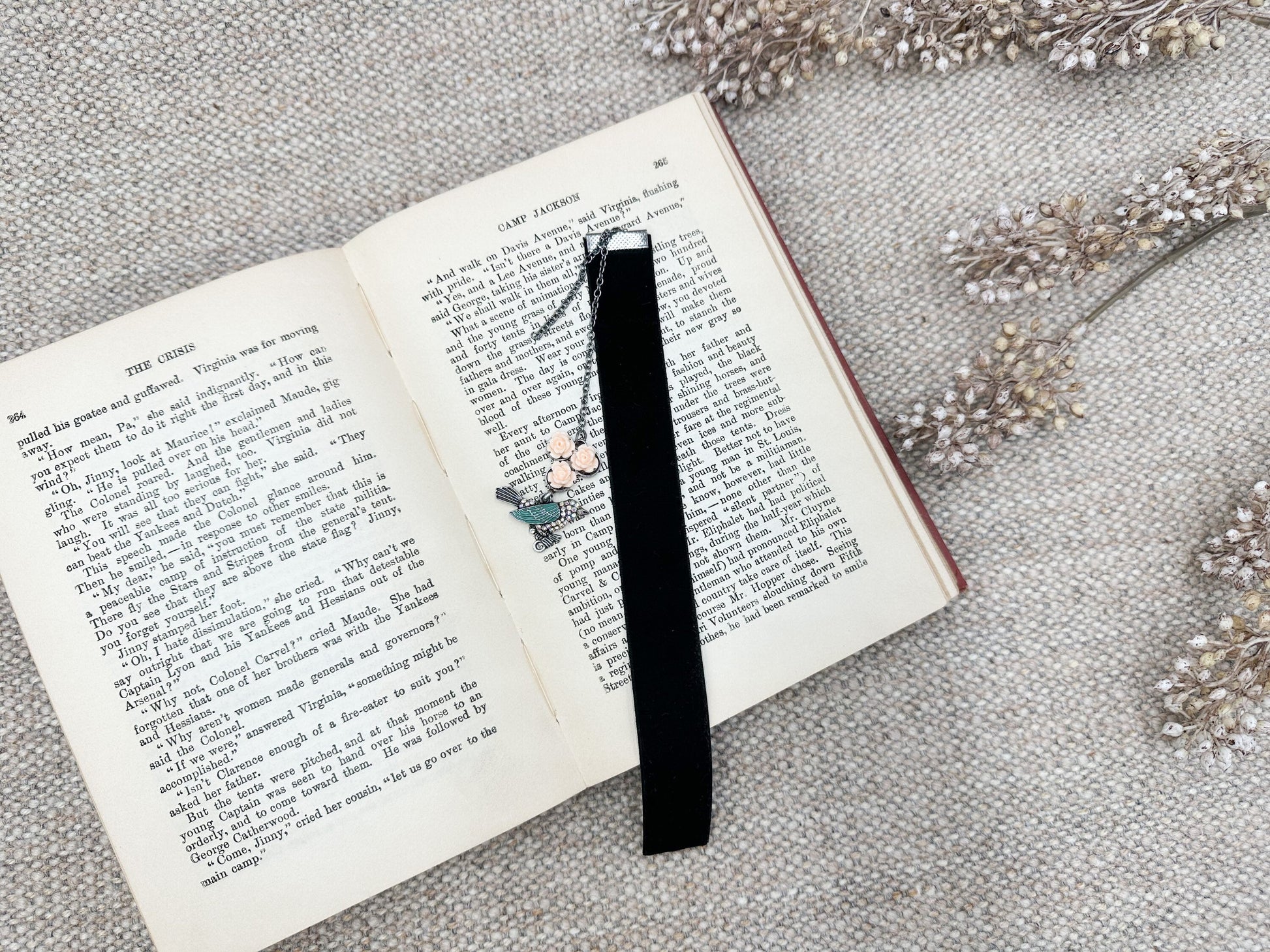Bookmark for book lover gift, Vintage Bookmark, Gift Idea, Tassel Bookmark