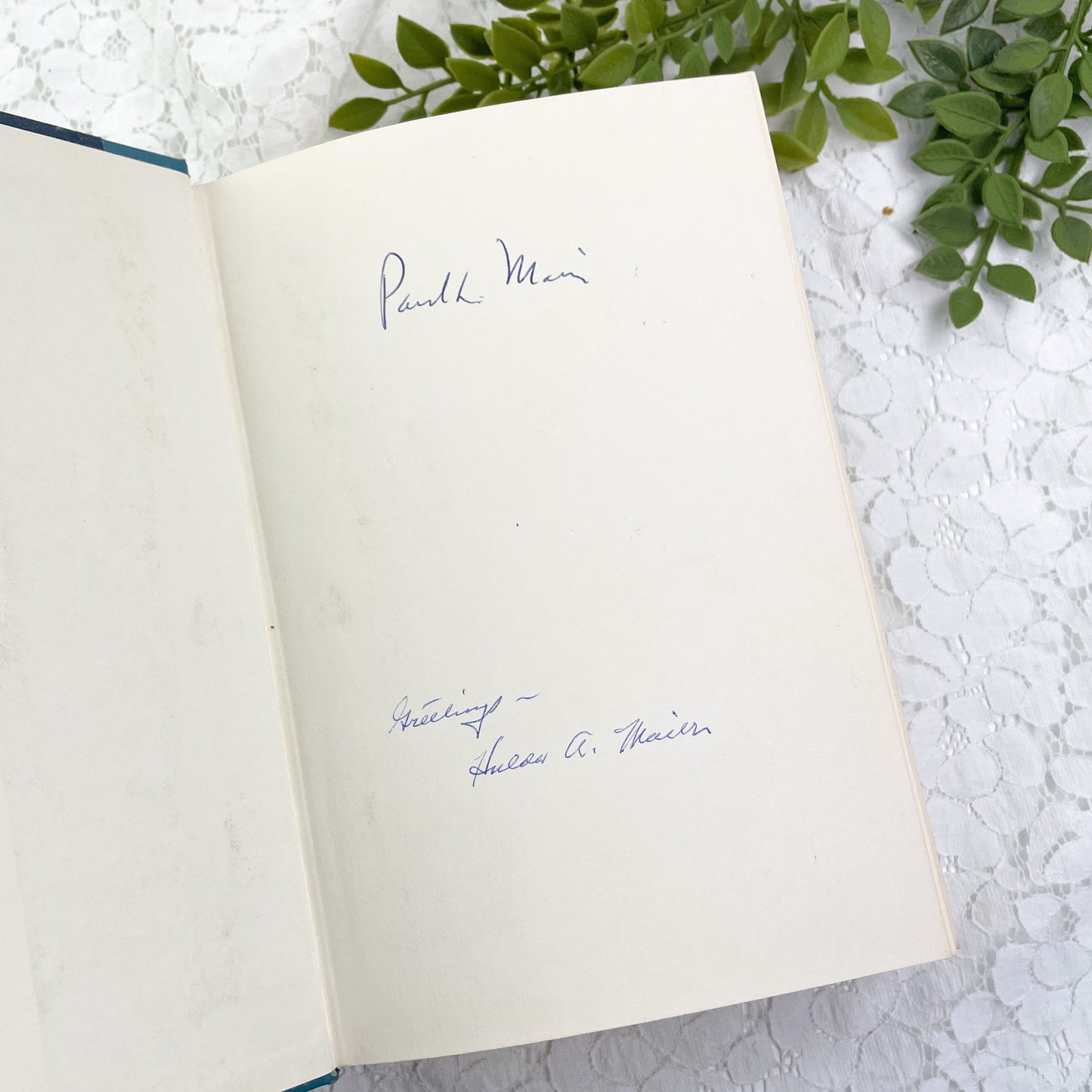 A Man Spoke, A World Listened signed by Paul L. Maier