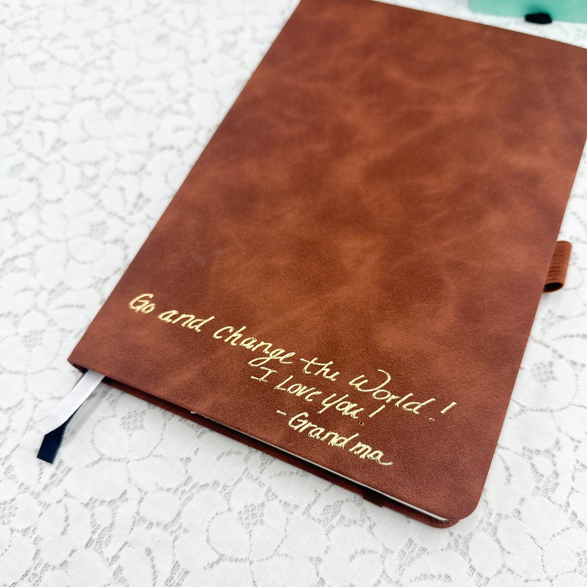 Personalized Journal with Lined Pages, Gift Idea, Faux Leather Journal, Hardcover Journal