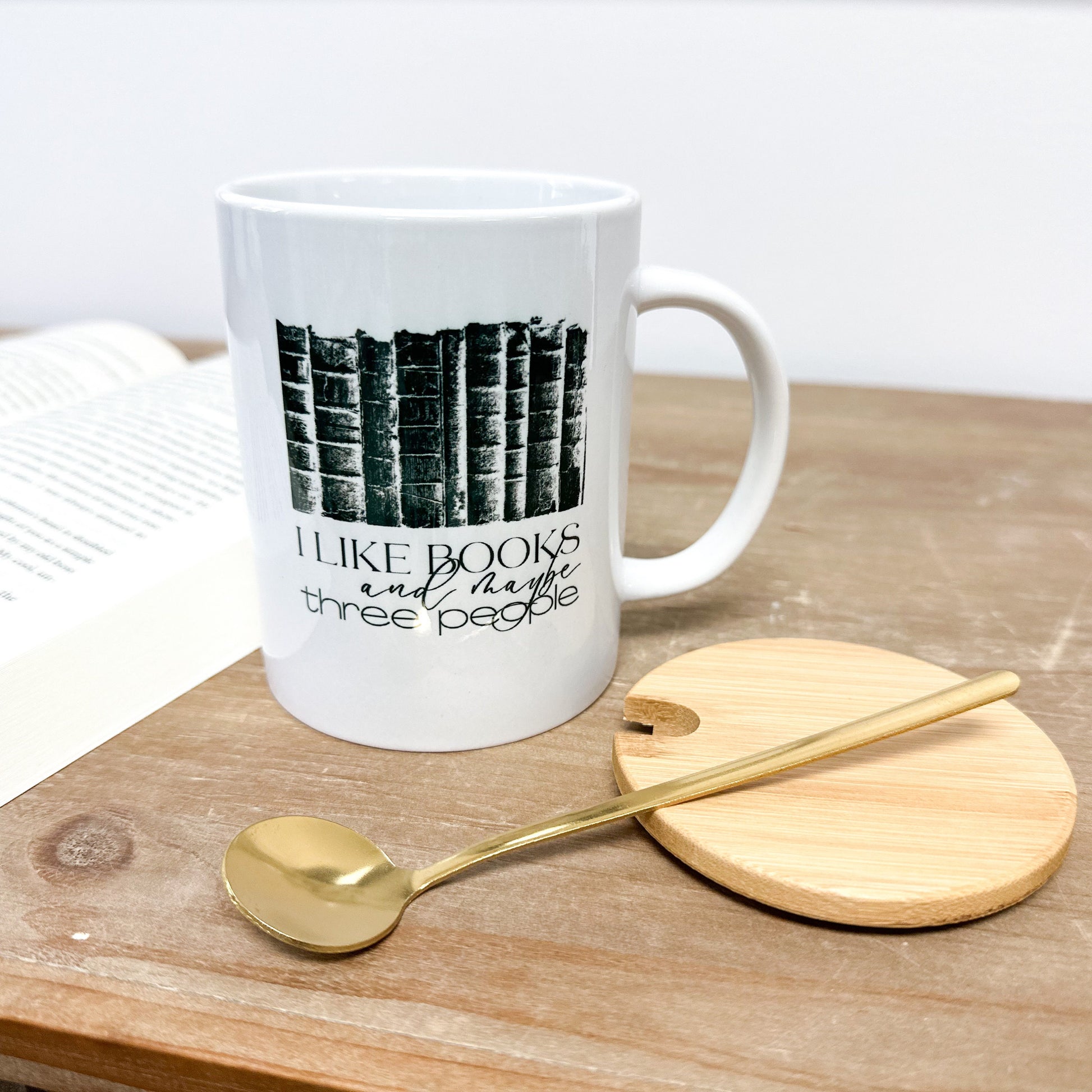 Funny Book Mug with Handle, Coffee Mug, Book Lover Gift