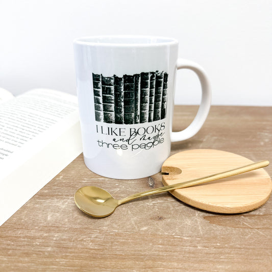 Funny Book Mug with Handle, Coffee Mug, Book Lover Gift