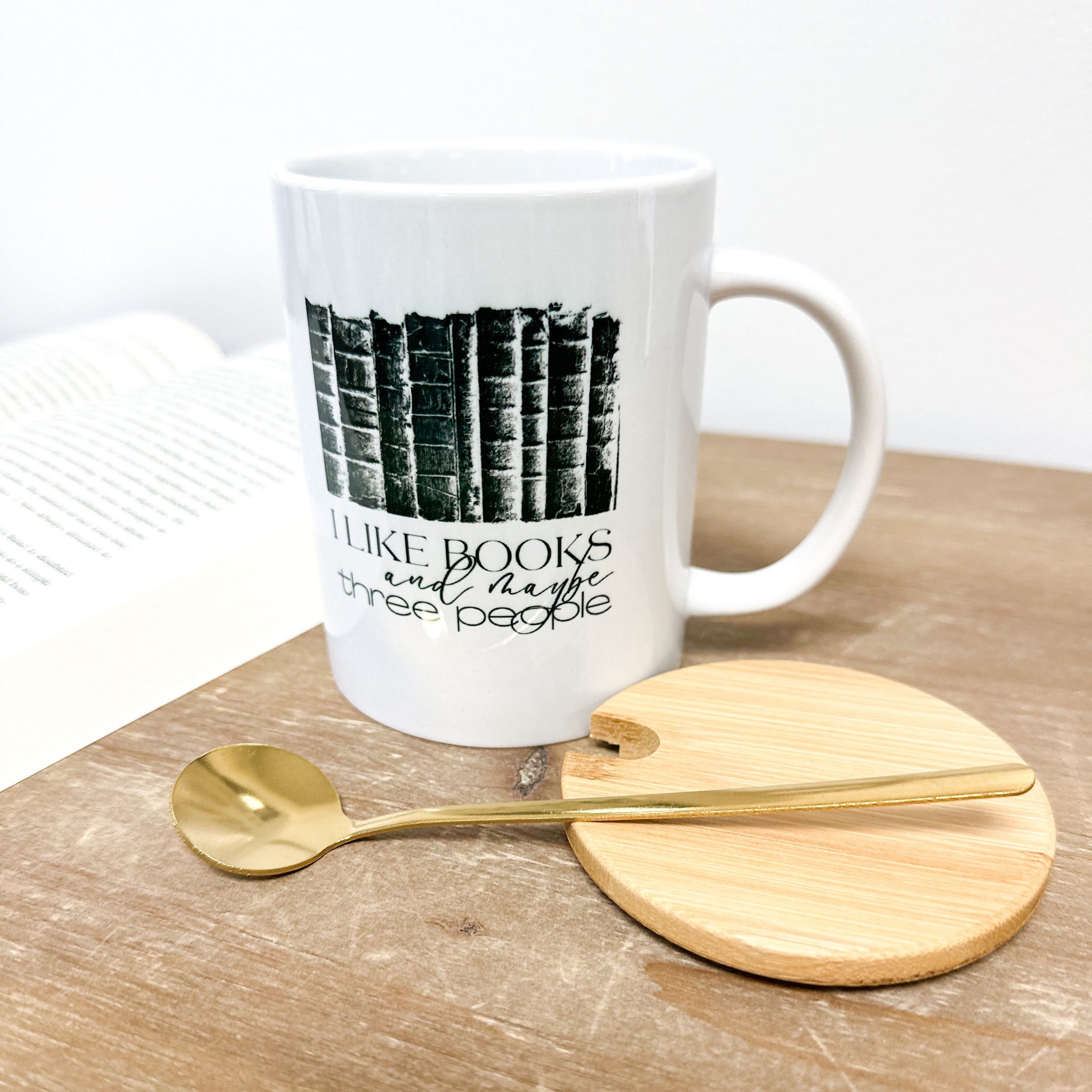 Funny Book Mug with Handle, Coffee Mug, Book Lover Gift