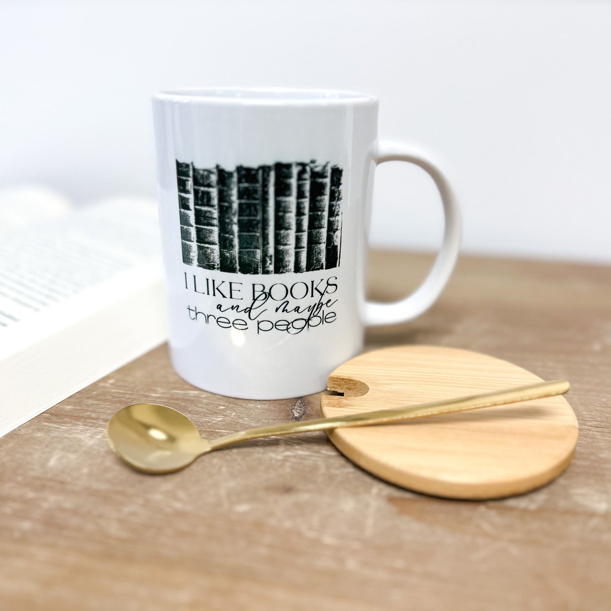 Funny Book Mug with Handle, Coffee Mug, Book Lover Gift