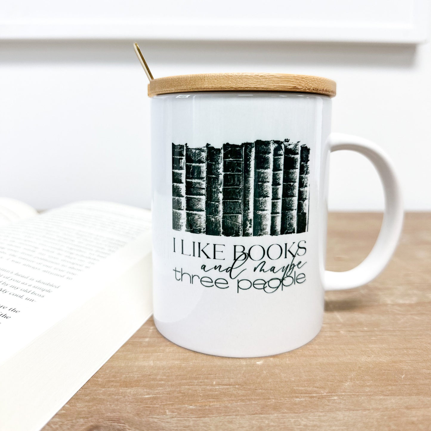 Funny Book Mug with Handle, Coffee Mug, Book Lover Gift