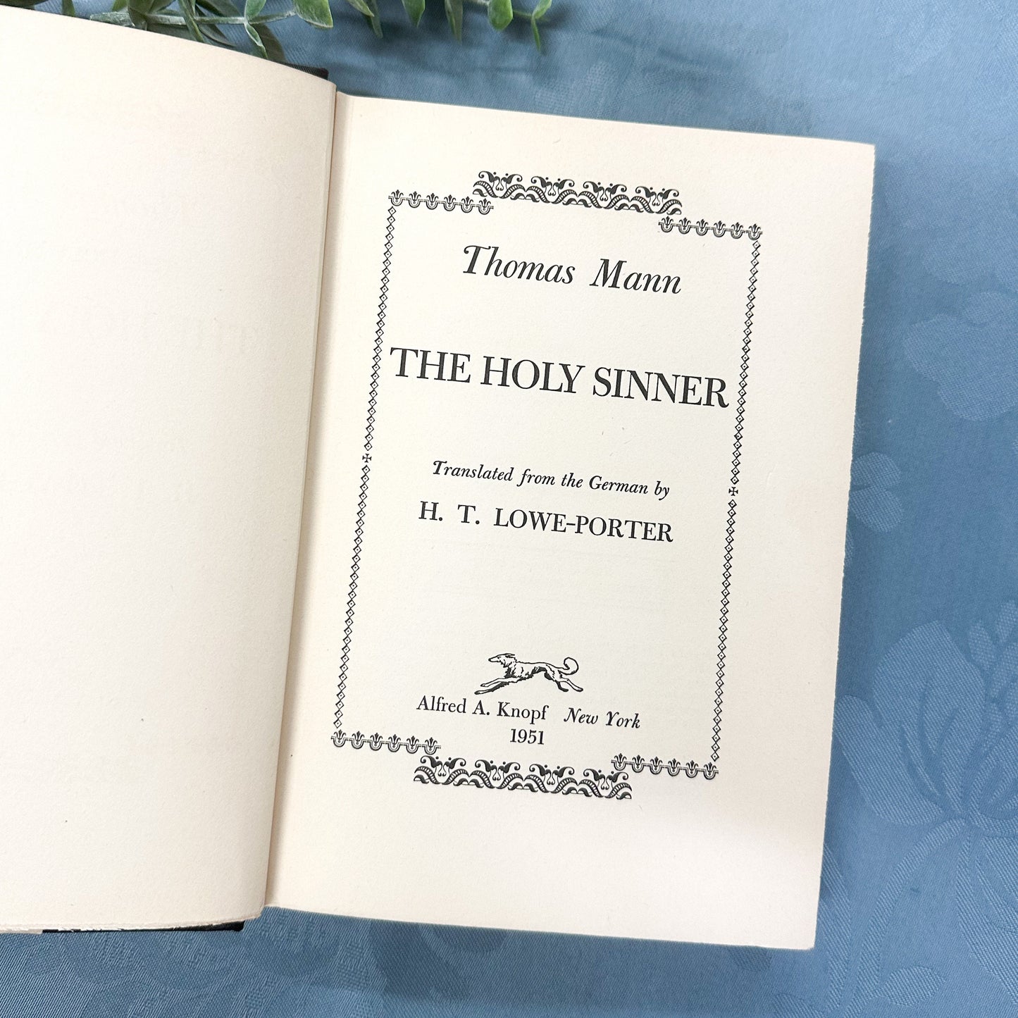 The Holy Sinner by Thomas Mann