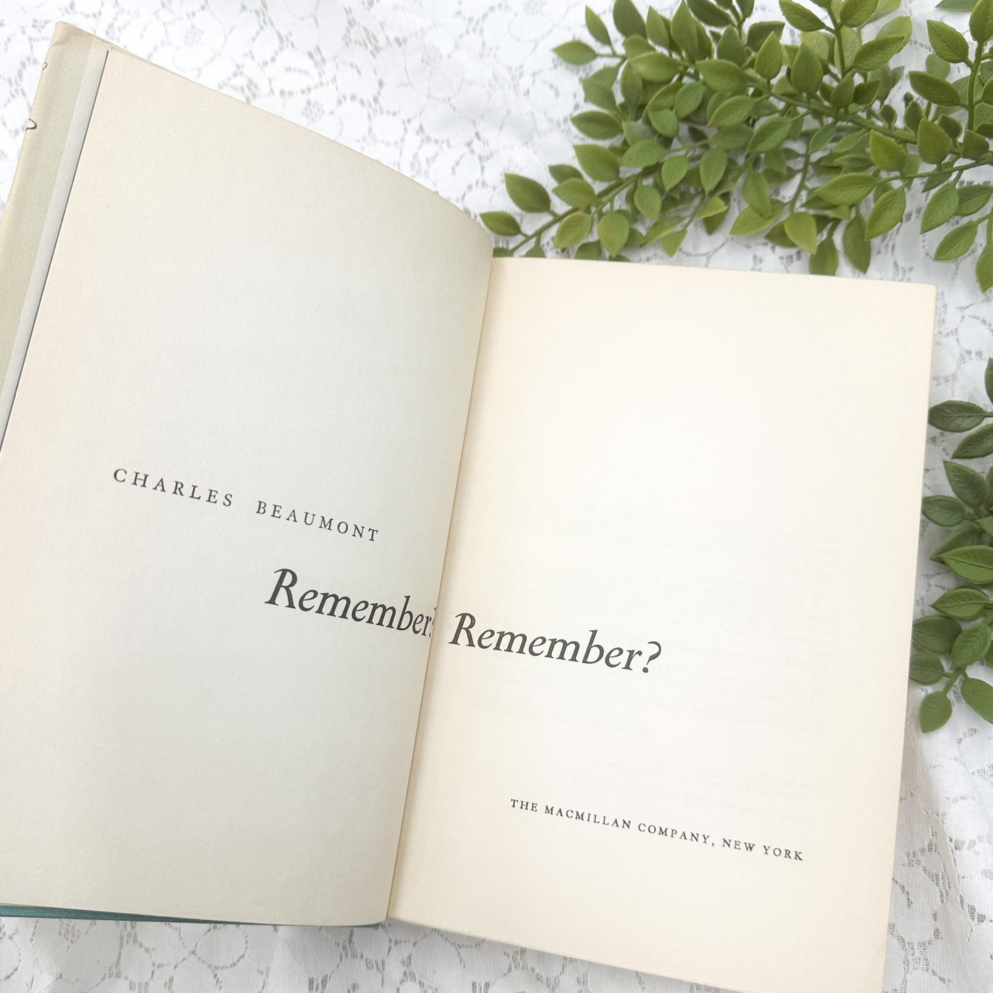 Remember? Remember? by Charles Beaumont