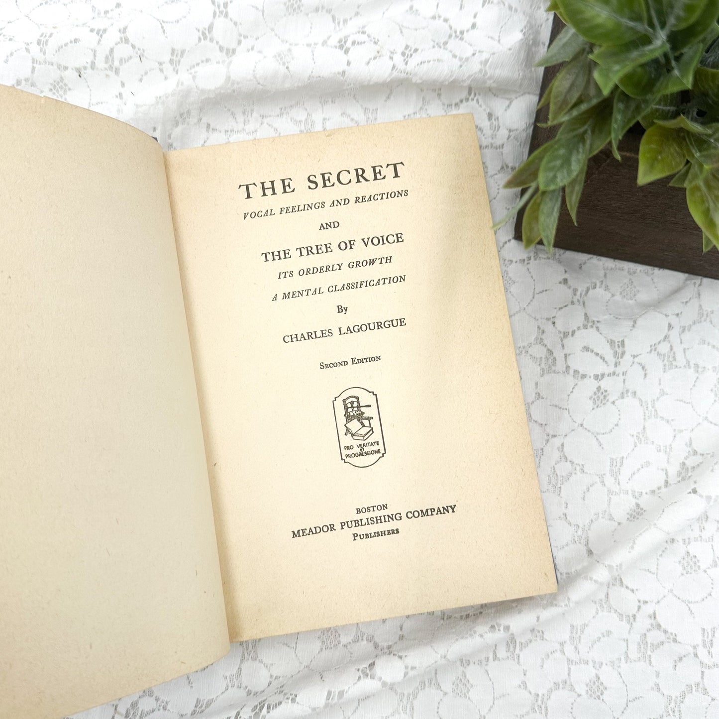 The Secret by Charles Lagourgue, Signed by Author