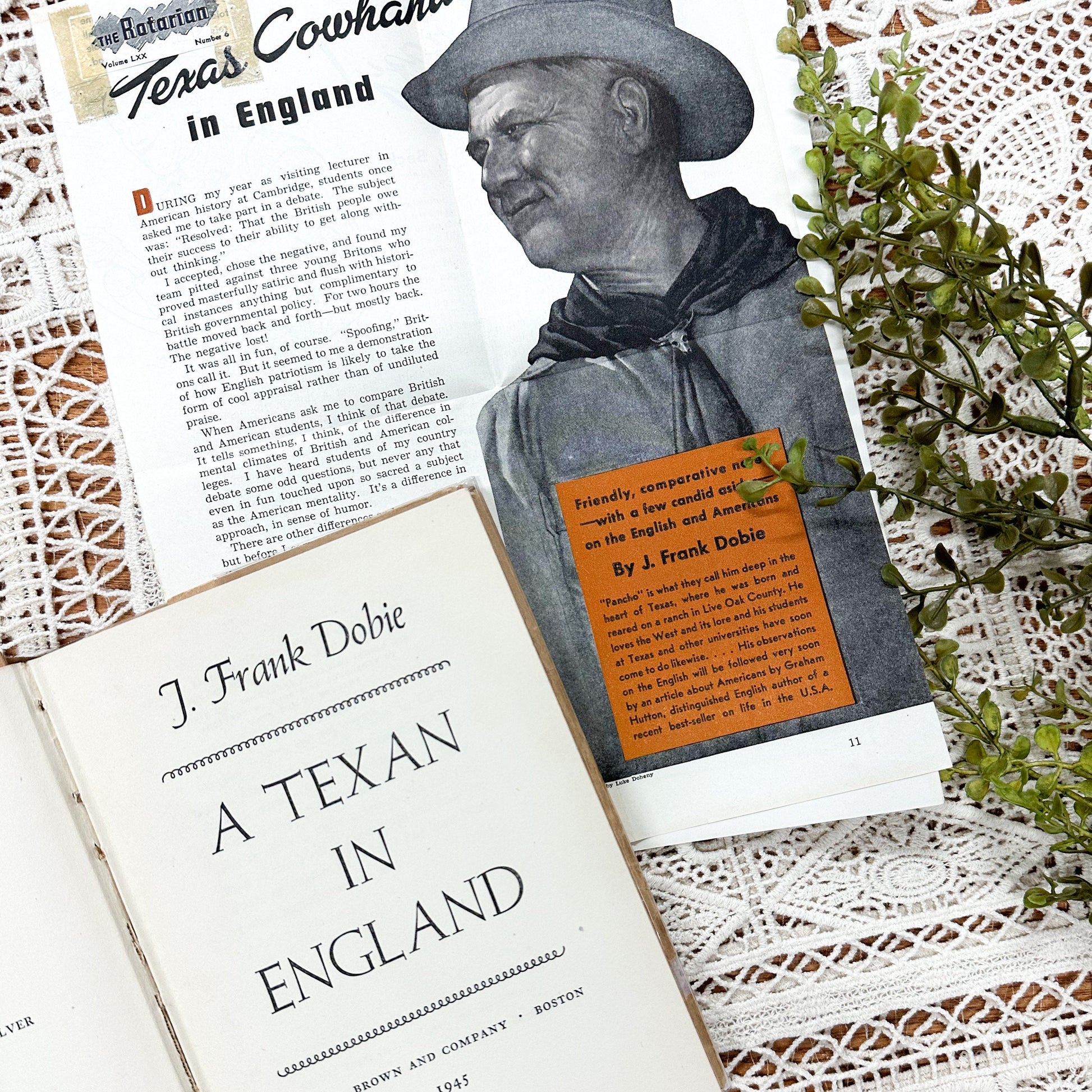 A Texan in England by J. Frank Dobie