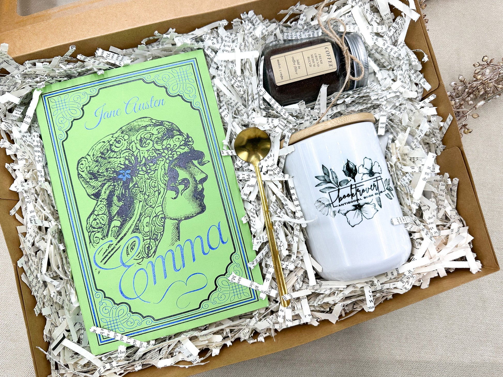 Classic Book Gift Box, Book Gift Idea, Book Lover, Christmas Gift, Emma by Jane Austen
