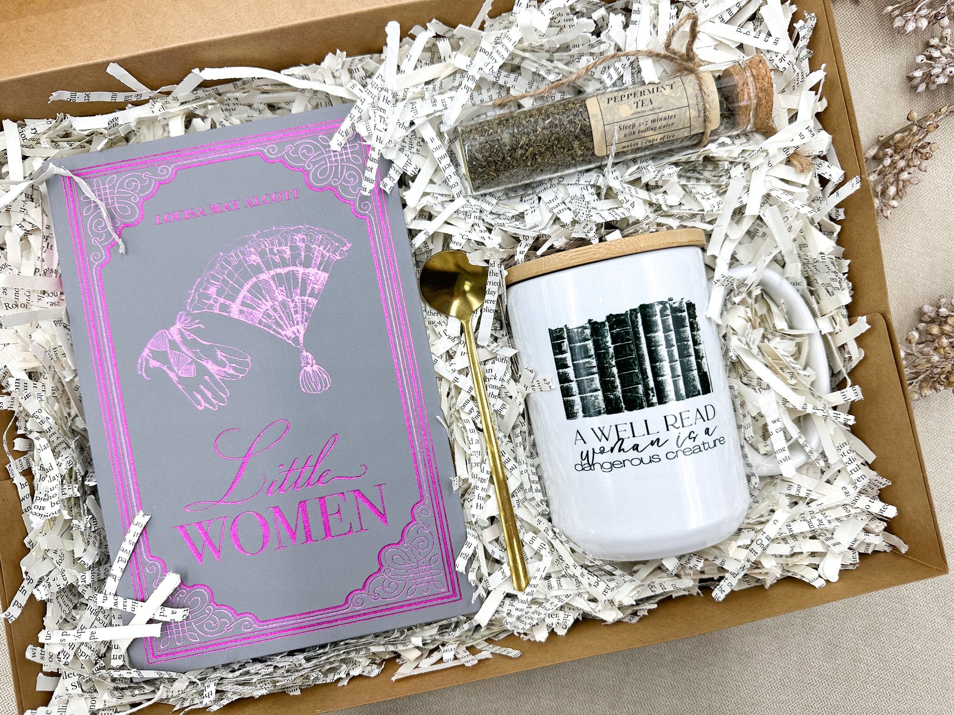 Little Women Classic Book, Gift Idea, Book Gift Idea, Book Lover Gift Box, Book Bundles