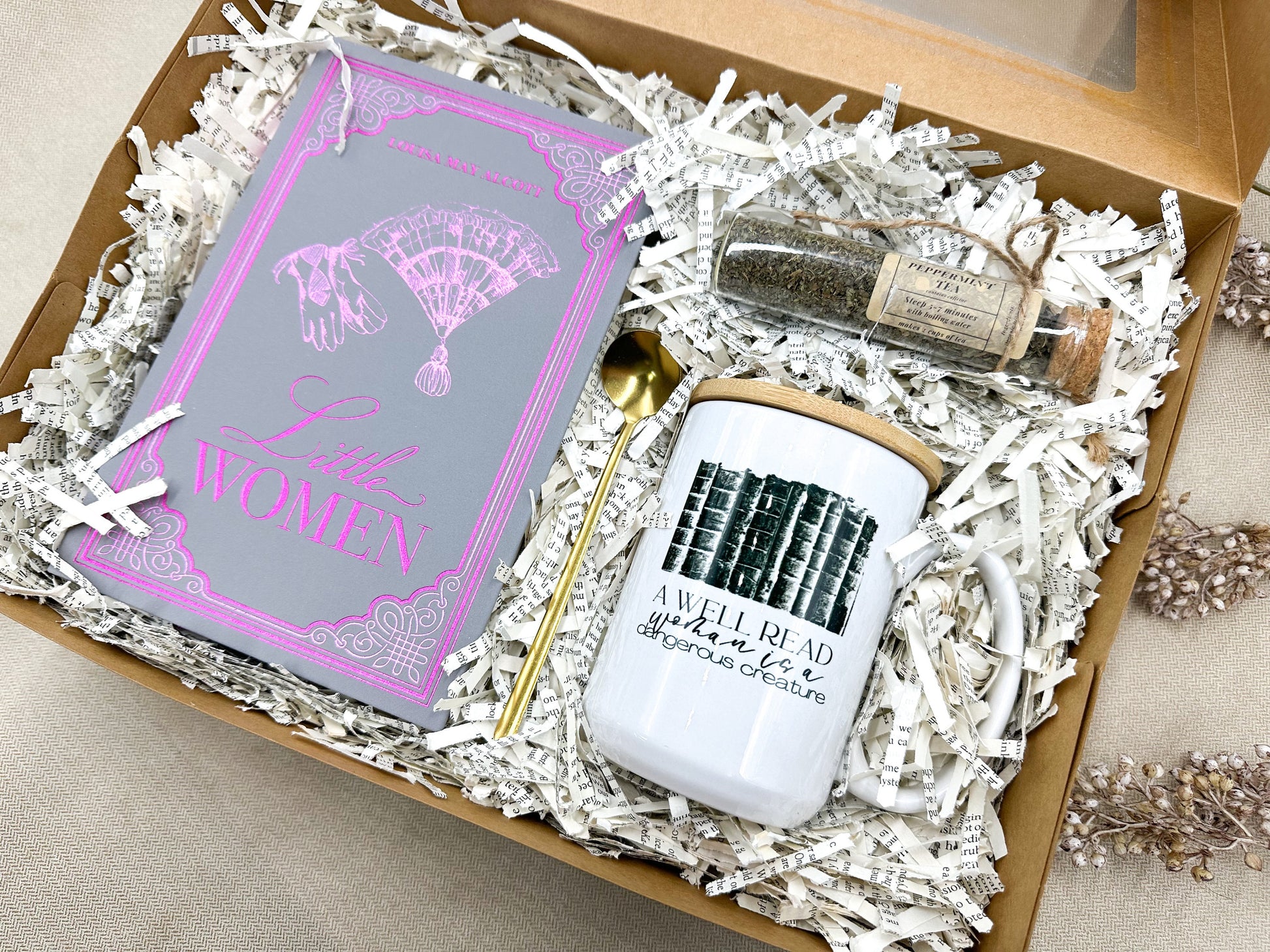 Little Women Classic Book, Gift Idea, Book Gift Idea, Book Lover Gift Box, Book Bundles