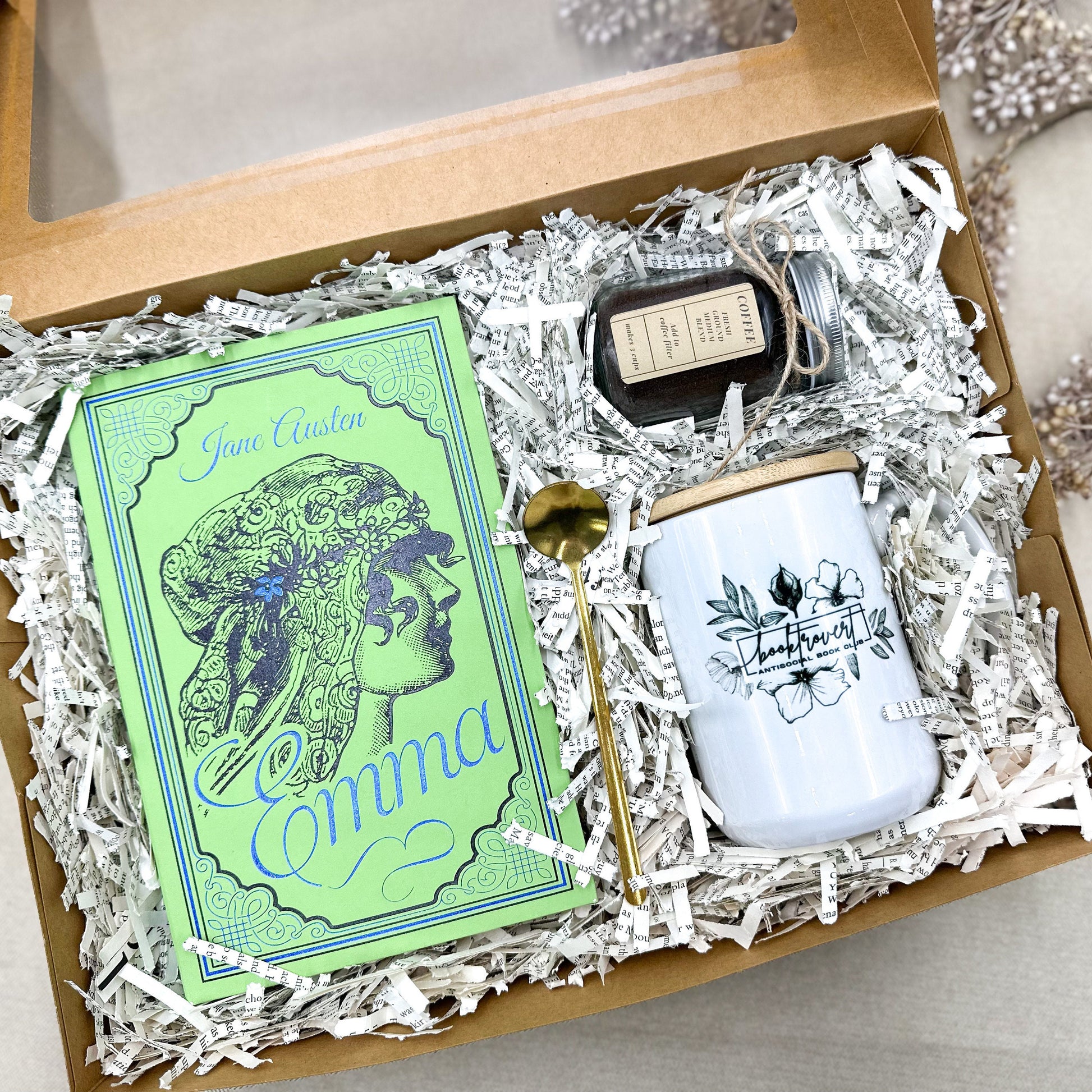 Classic Book Gift Box, Book Gift Idea, Book Lover, Christmas Gift, Emma by Jane Austen