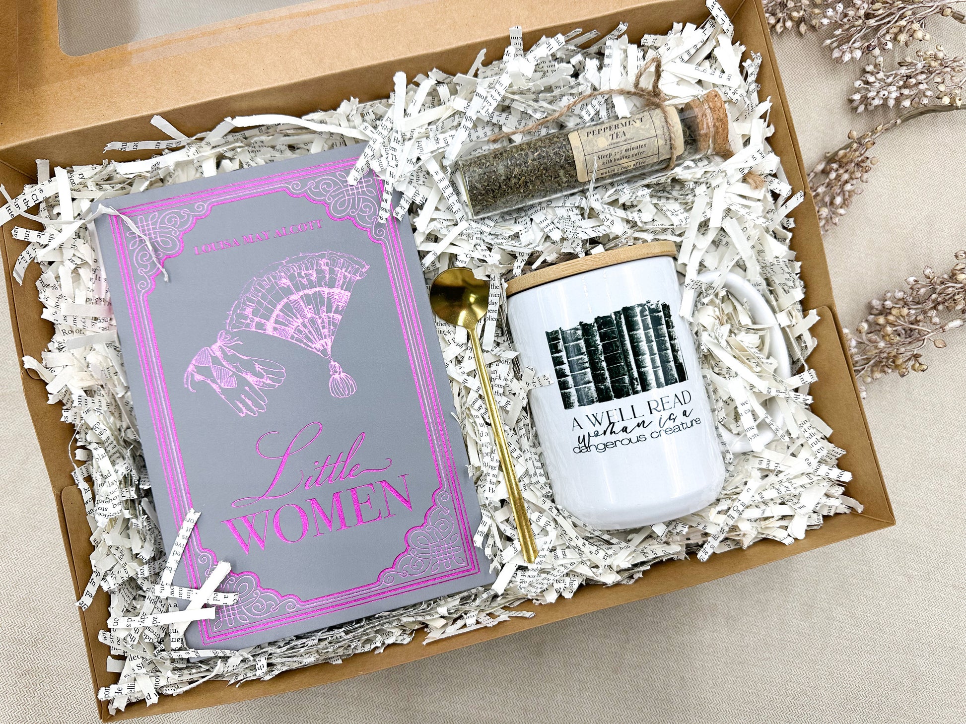 Little Women Classic Book, Gift Idea, Book Gift Idea, Book Lover Gift Box, Book Bundles