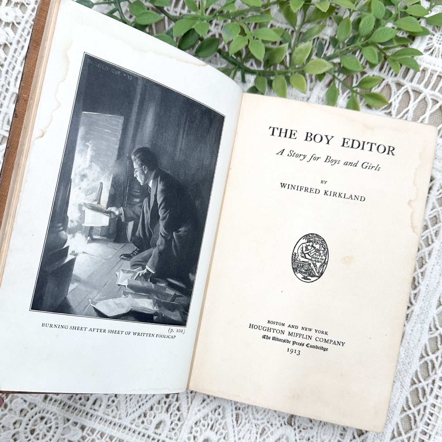 The Boy Editor by Winifred Kirkland