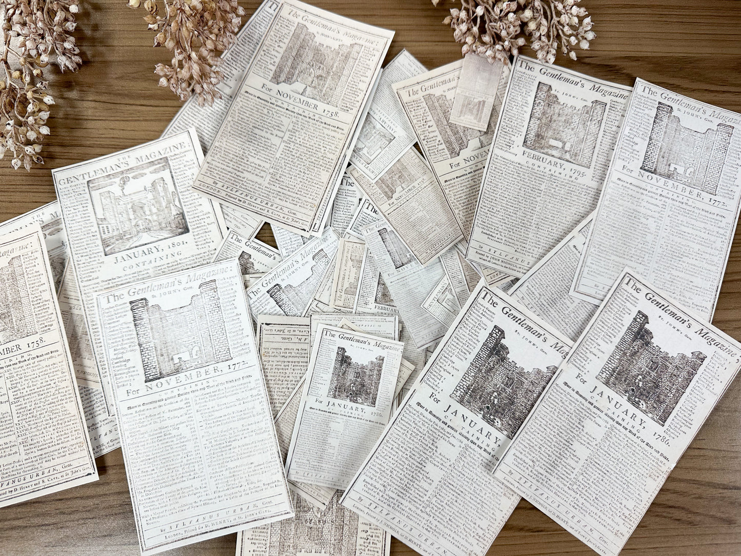 Reproduction Almanac Page Stickers