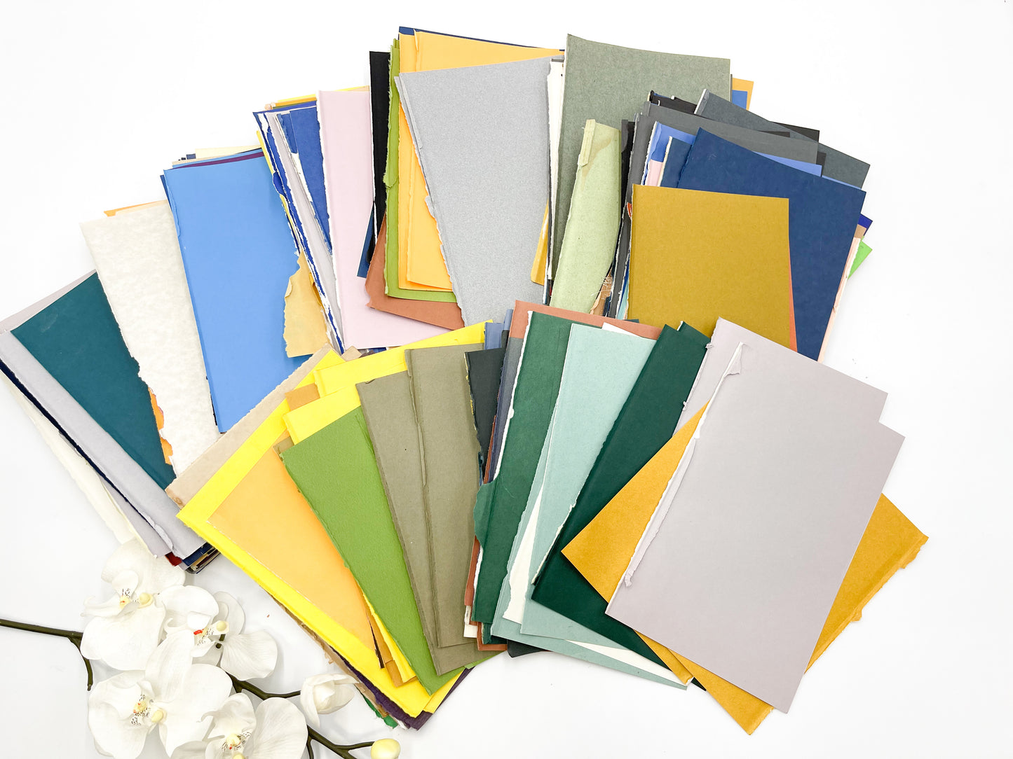 Vintage Book End Papers (Set of 10)