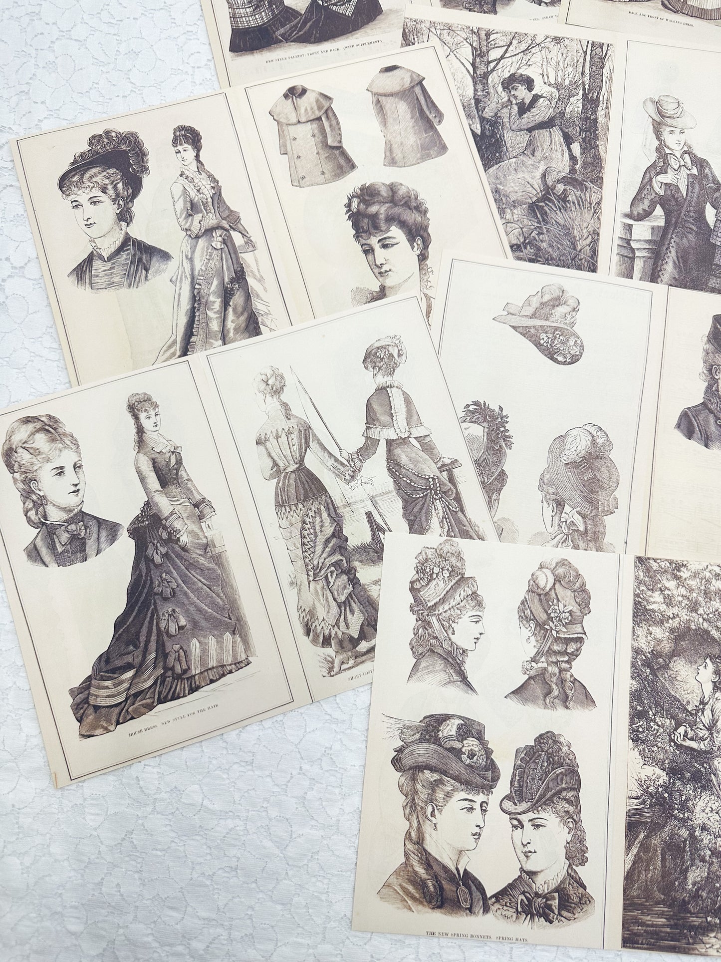 Classy Ladies Double Sided Page Pack- Reproduction Vintage Papers