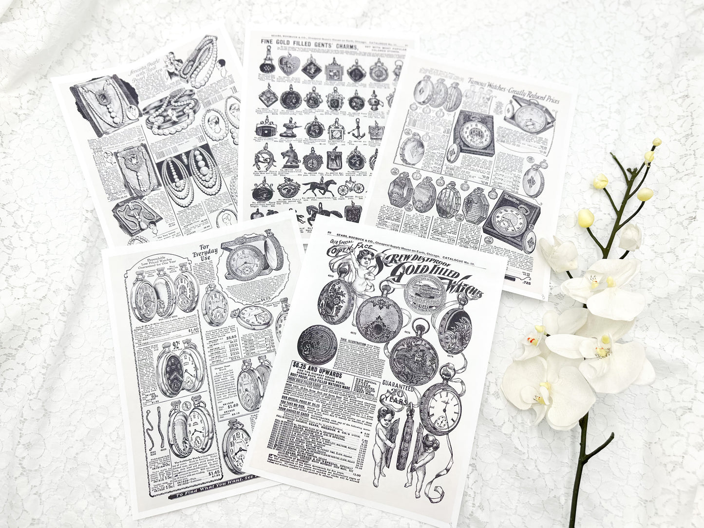 Sears Watch & Jewelry Catalog Pages- Digital Download
