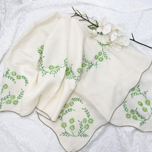 Vintage Embroidered Fabric