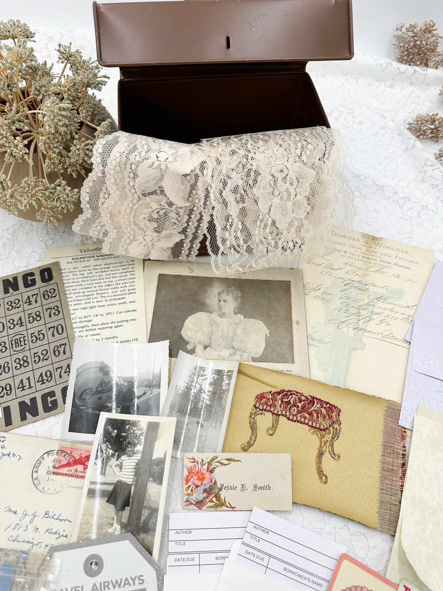 Tin Filled with Ephemera