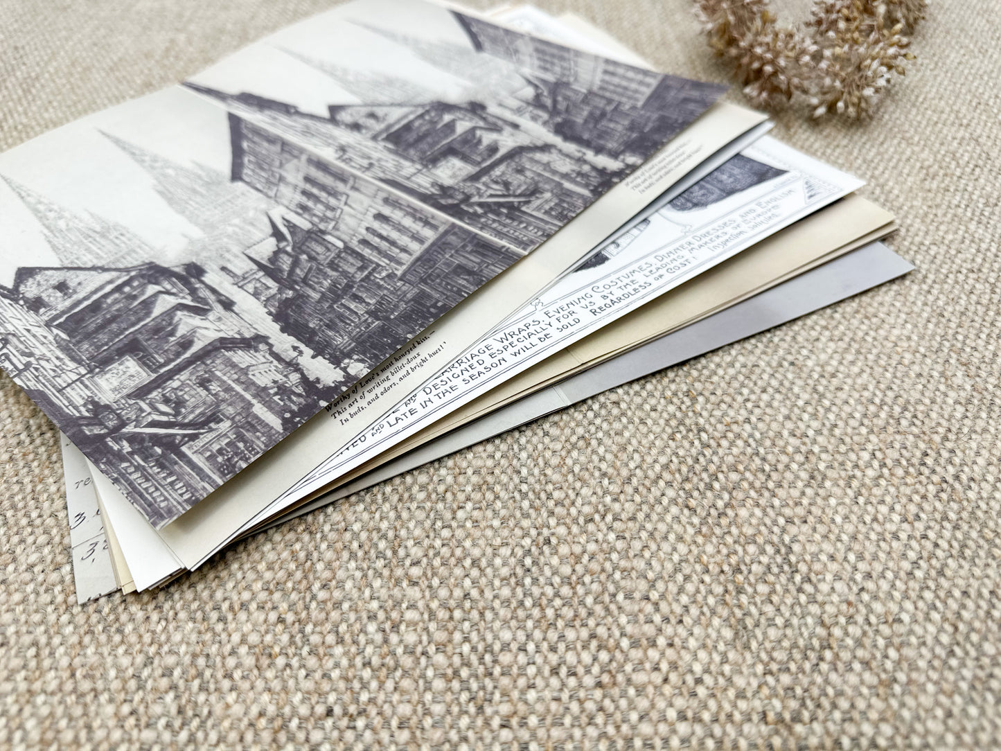 Double Sided Page Pack- Reproduction Vintage Papers