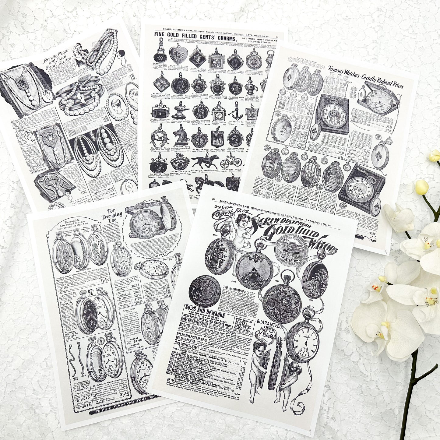 Sears Watch & Jewelry Catalog Pages- Digital Download