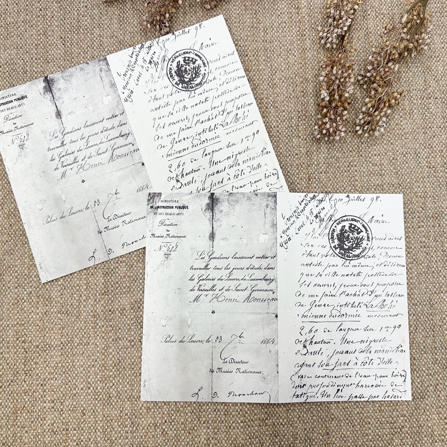 Double Sided Page Pack- Reproduction Vintage Papers