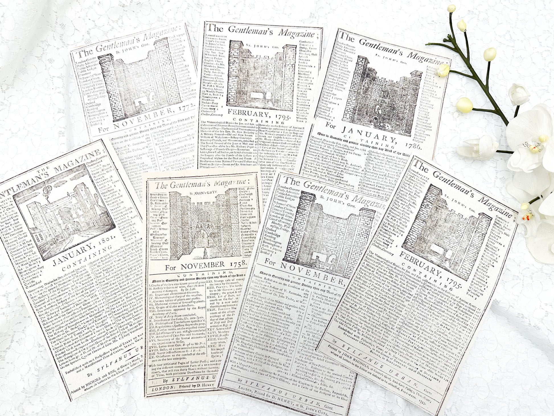 Almanac Pages Digital Download A House of Books