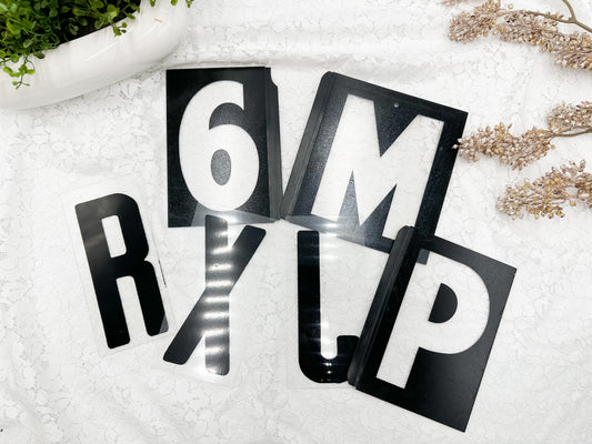 Plastic Letters (Set of 6)