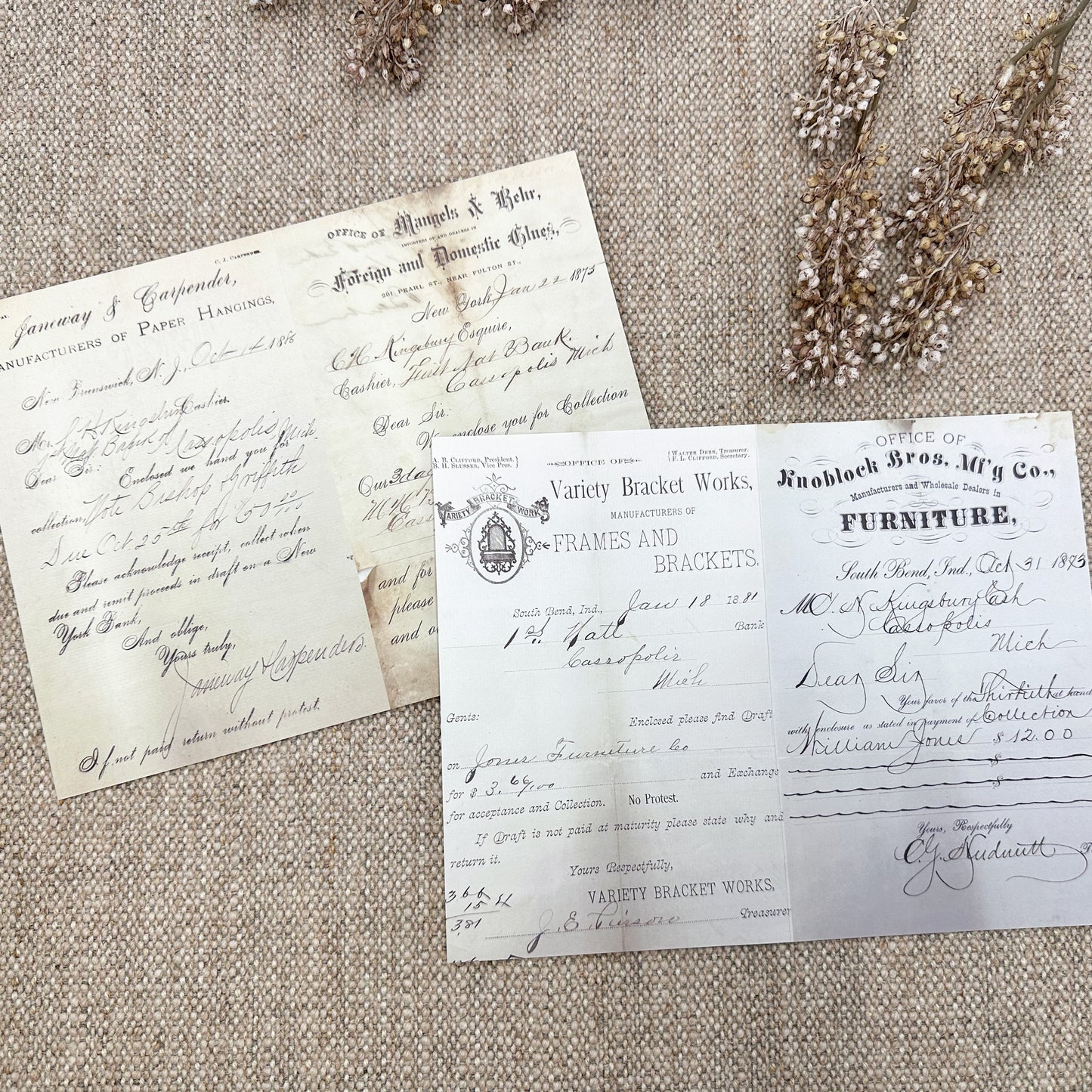 Double Sided Page Pack- Reproduction Vintage Papers