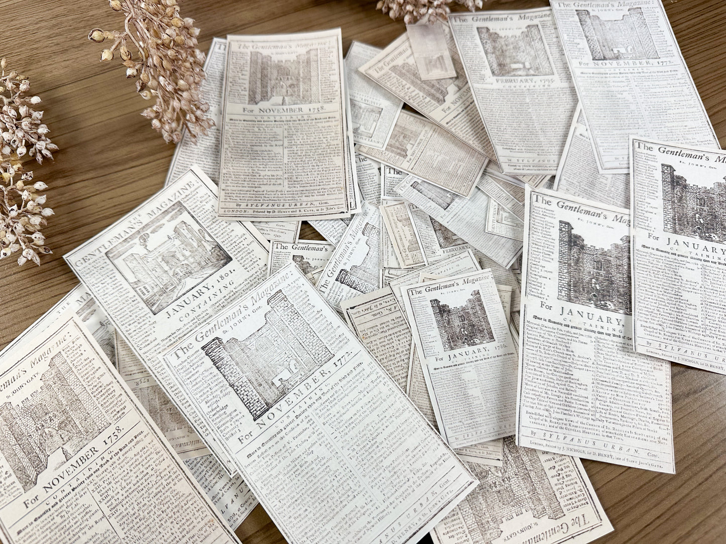 Reproduction Almanac Page Stickers
