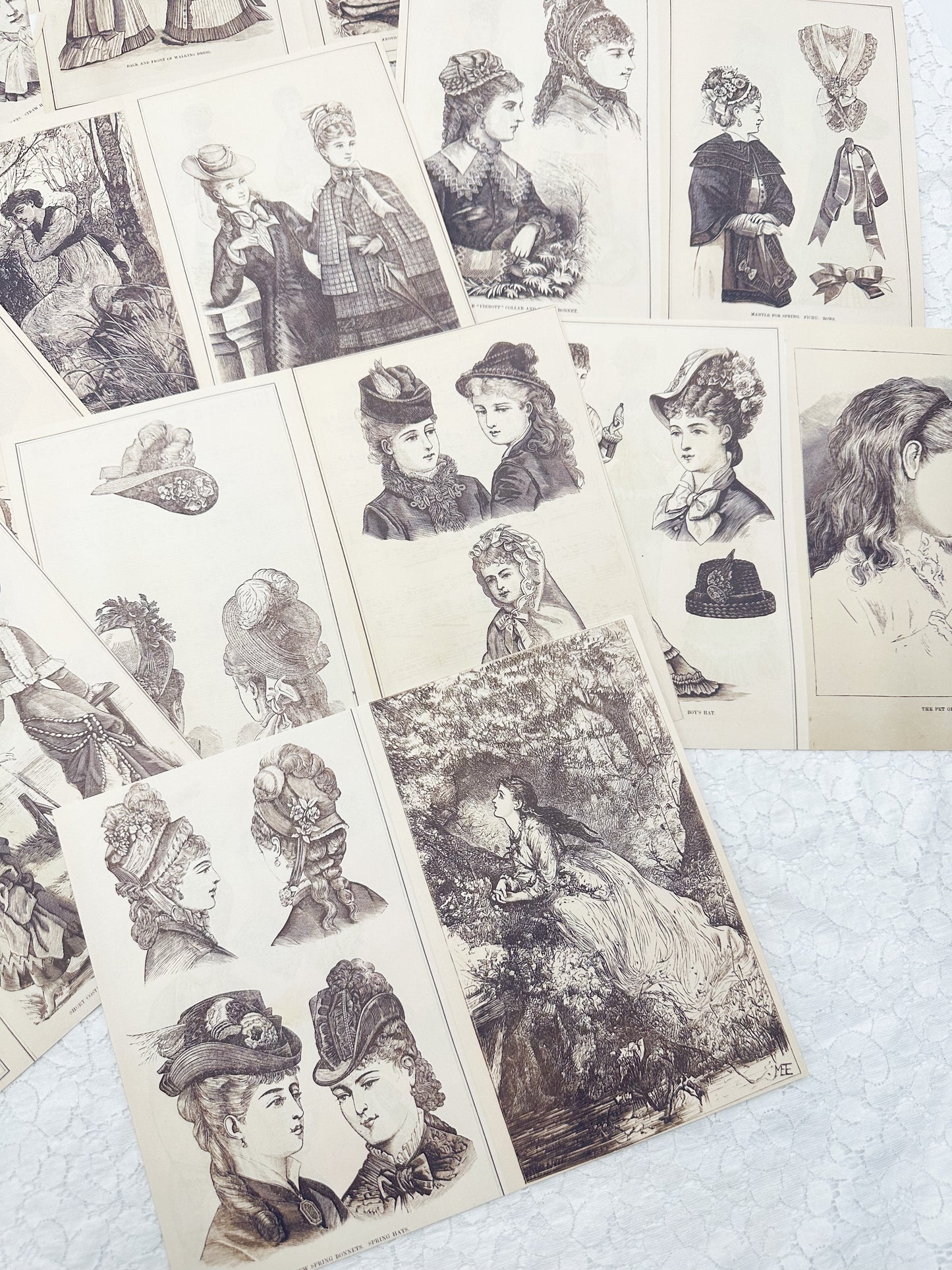 Classy Ladies Double Sided Page Pack- Reproduction Vintage Papers