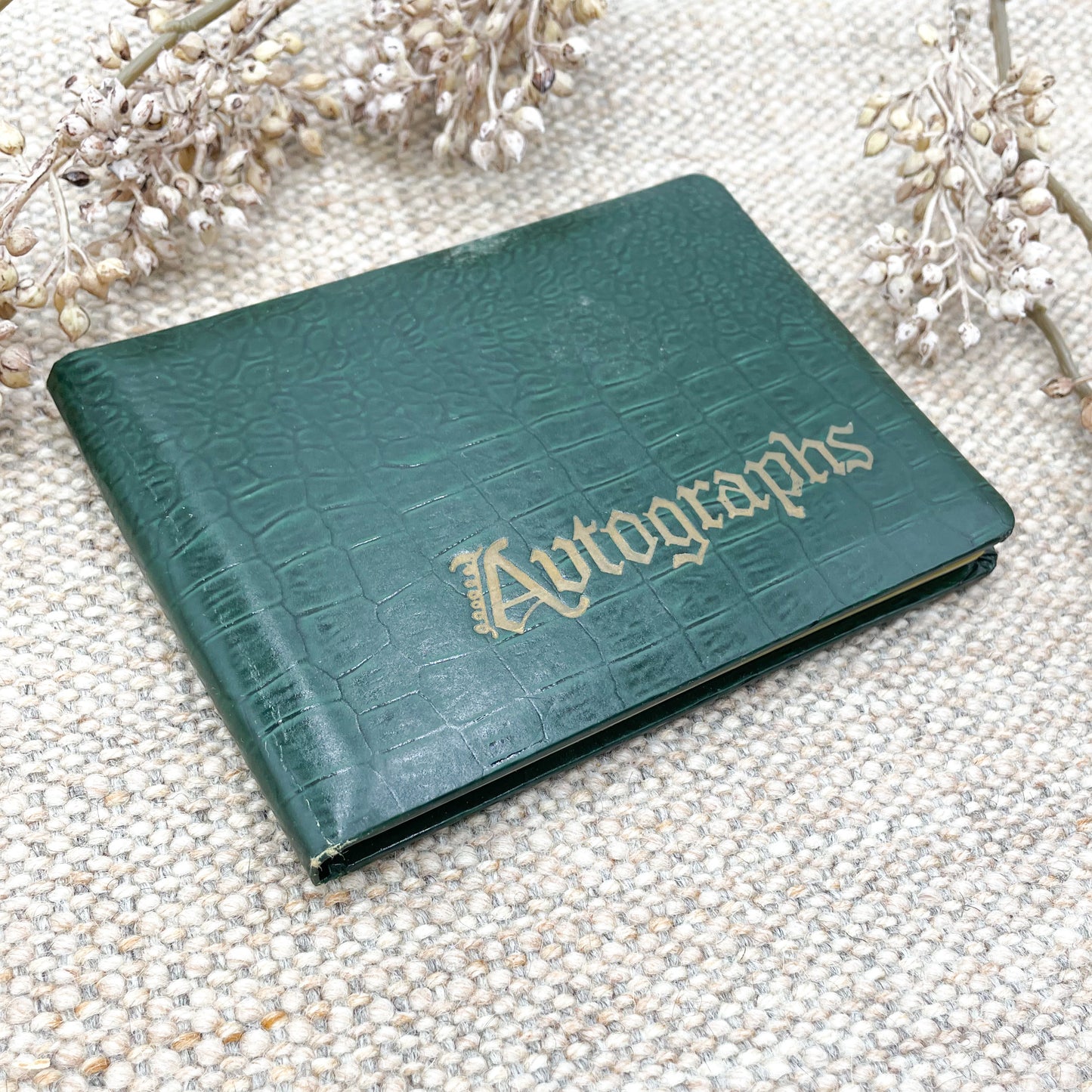 Green Autograph Book