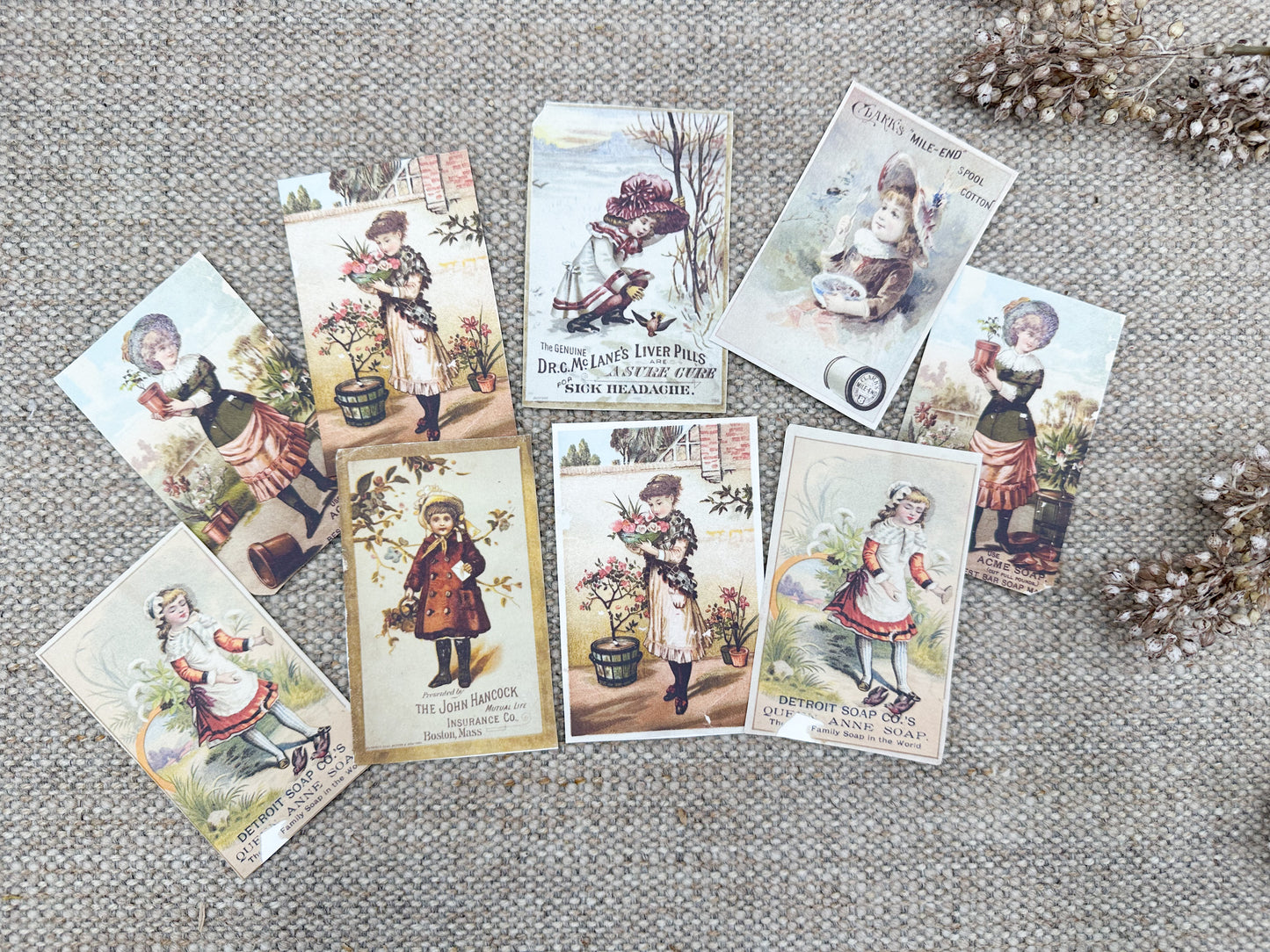 Vintage Trading Cards- Digital Download