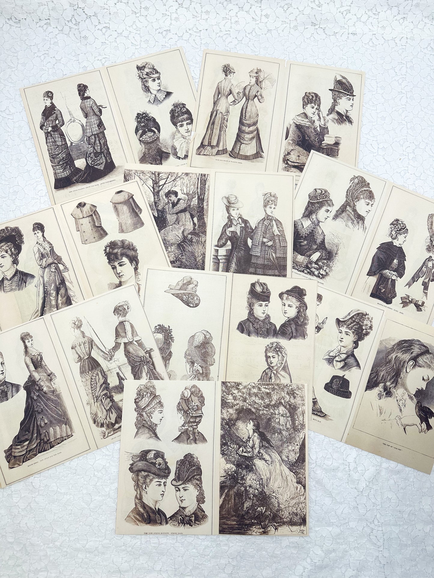 Classy Ladies Double Sided Page Pack- Reproduction Vintage Papers