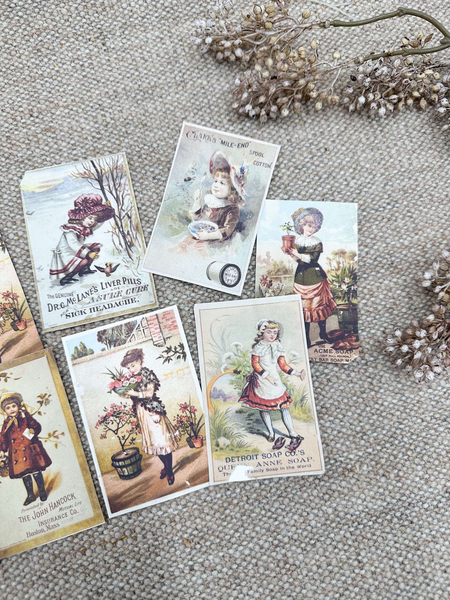 Vintage Trading Cards- Digital Download