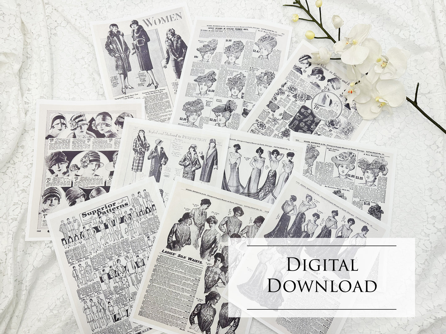 Sears Roebuck Women Catalog Pages- Digital Download