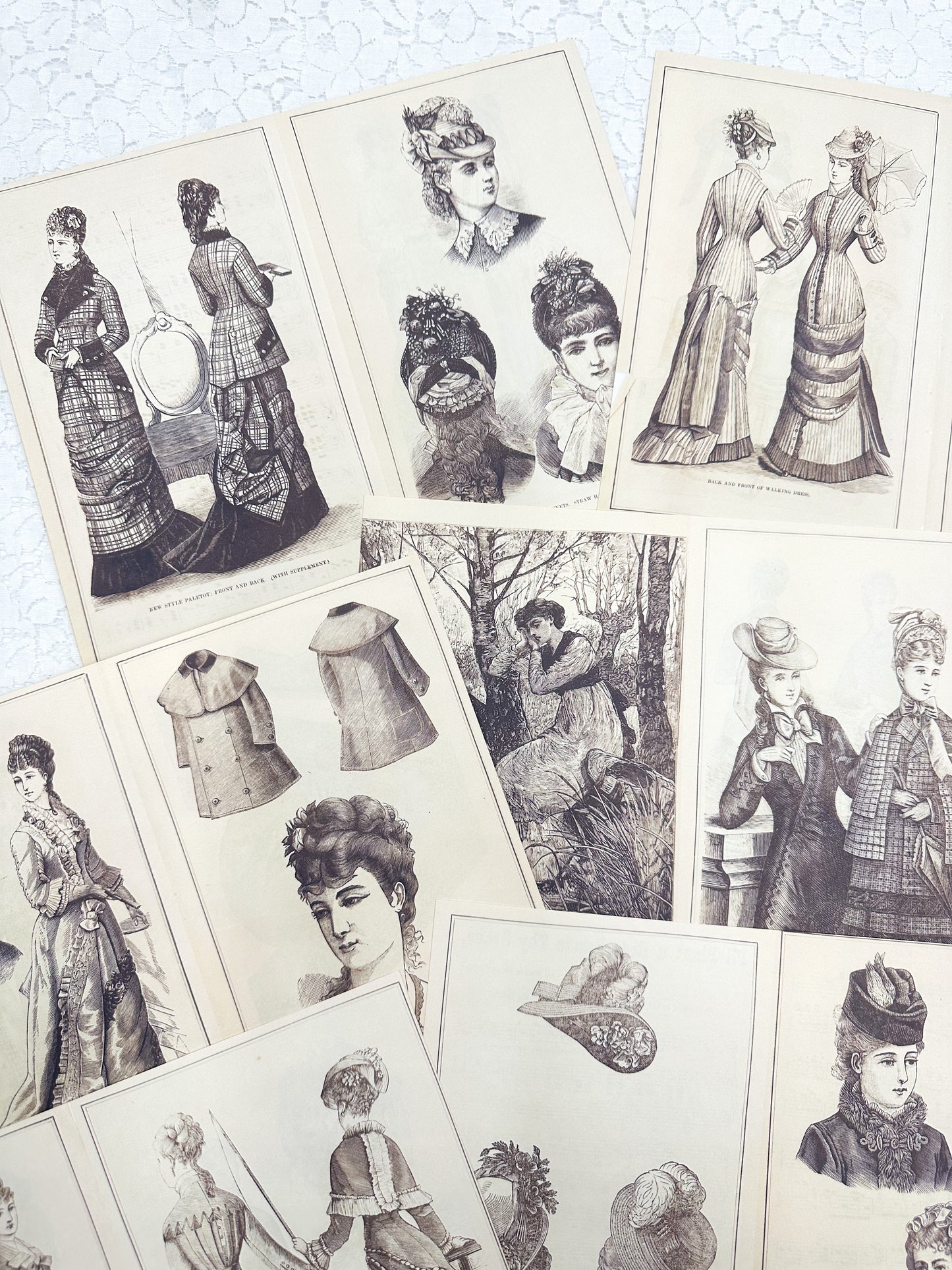 Classy Ladies Double Sided Page Pack- Reproduction Vintage Papers