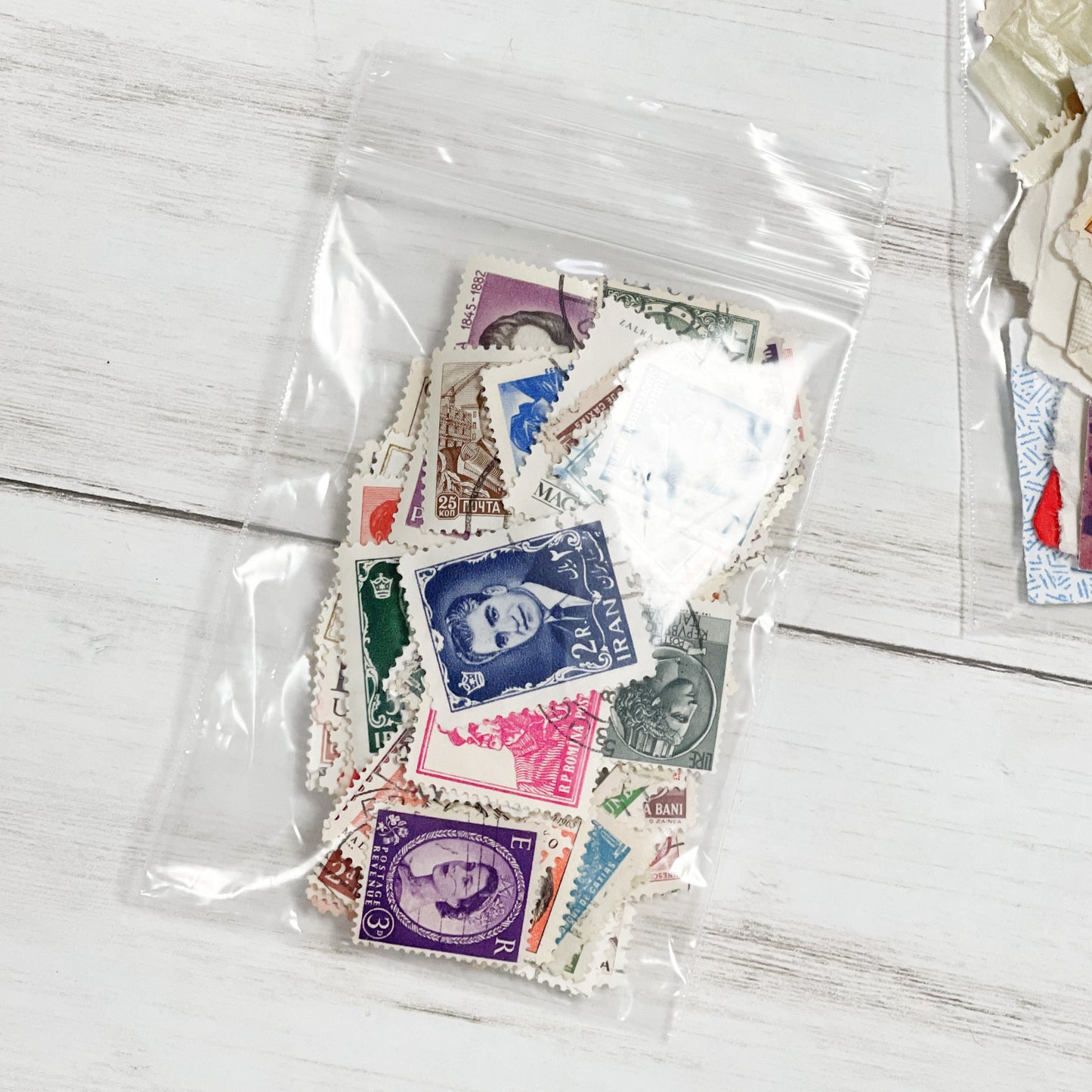 Bag of Vintage Stamps