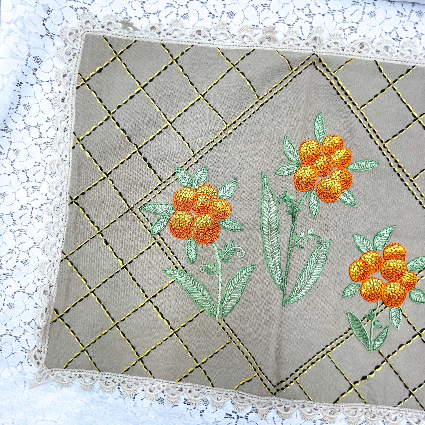 Embroidered Pillow Case