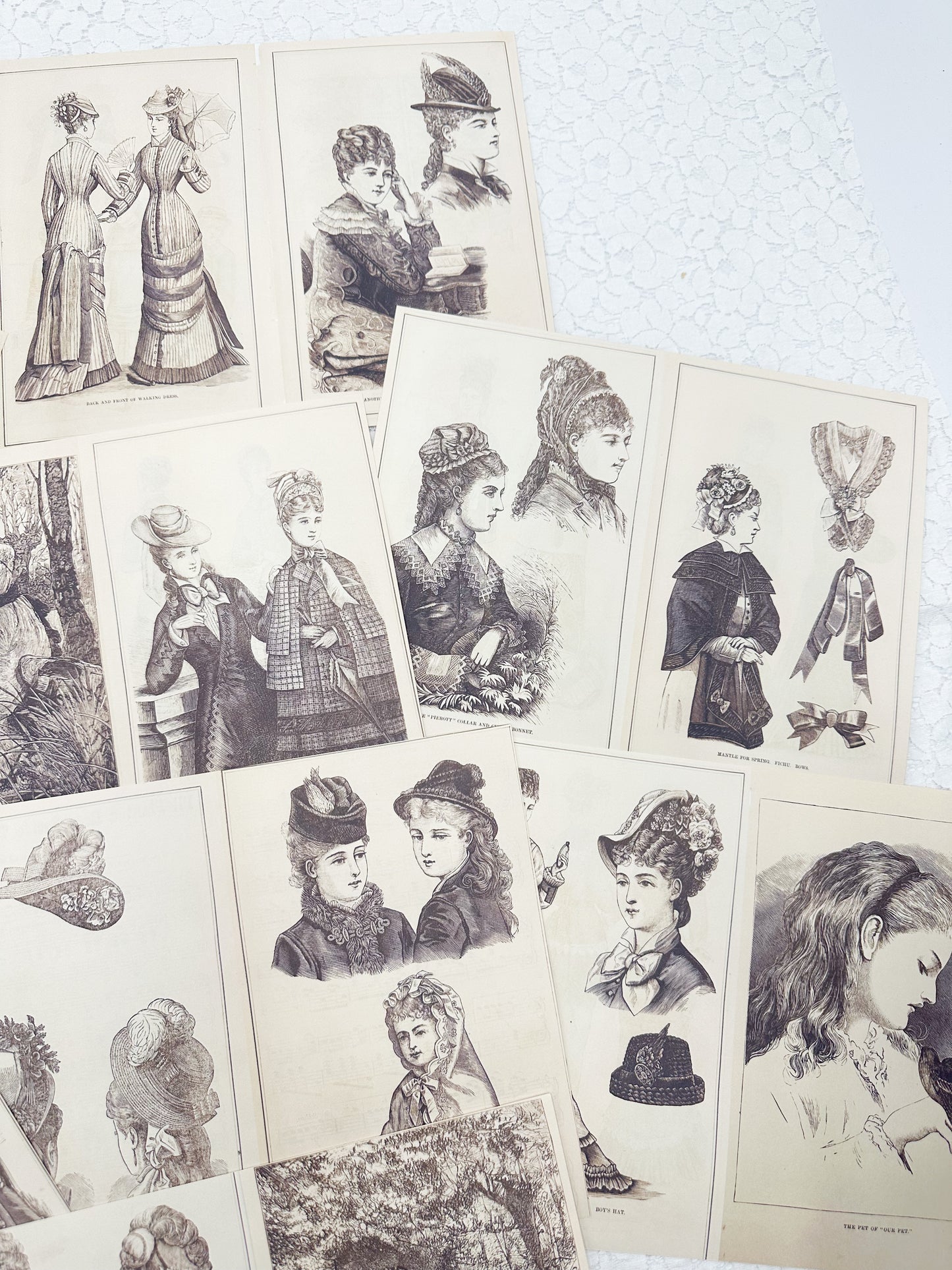 Classy Ladies Double Sided Page Pack- Reproduction Vintage Papers